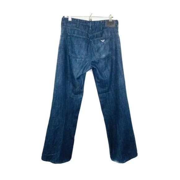 ARMANI COLLEZIONI Men’s Jeans Dark Wash Blue Denim Pants Size 38 Italy 35 inseam - Picture 4 of 12